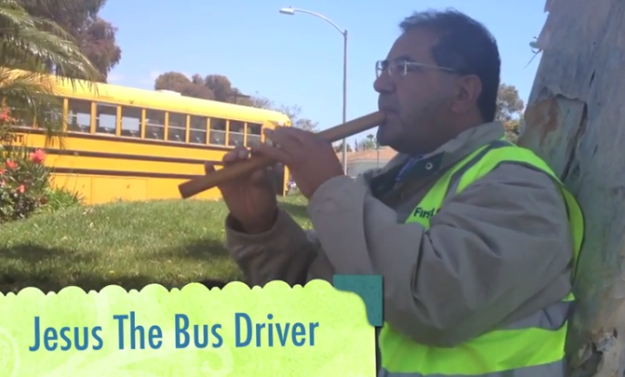 California Rocker: Jesus the Bus Driver plays Chilean music while waiting for help