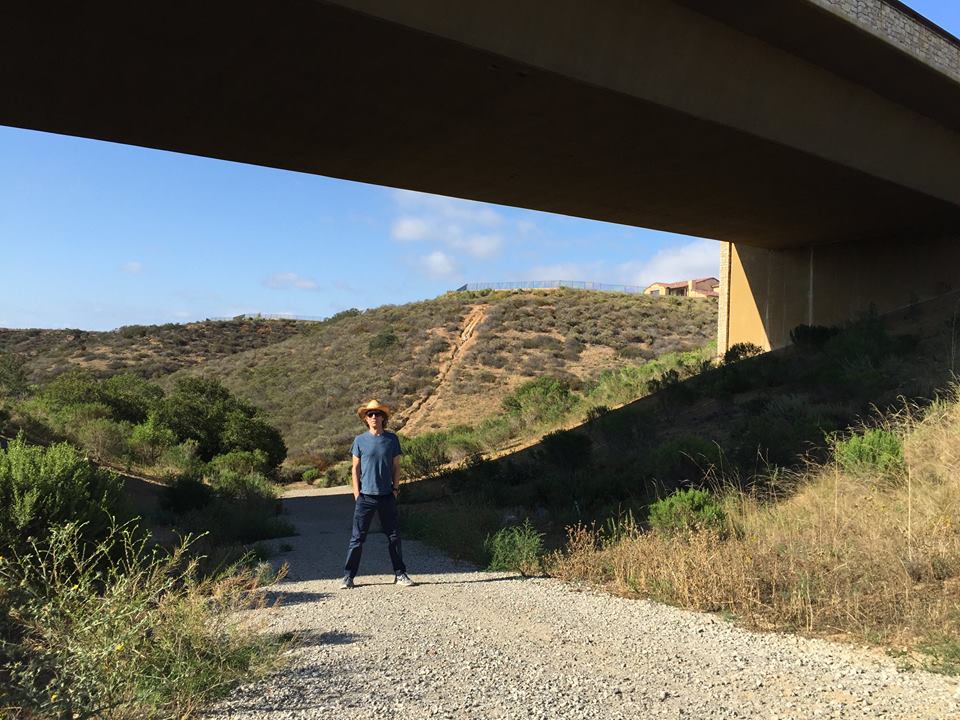 Mick Jagger takes a hike in San Diego, California and posts on Facebook. Photo by Mick