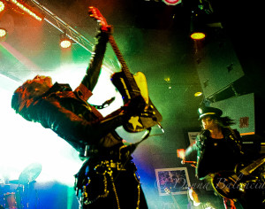 L.A. Guns bassist Kenny Kweens, left, Michael Grant, right. - Photo © 2015 Donna Balancia