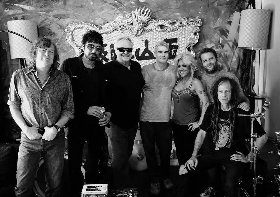 Bruce Duff, Brian Perera from Cleopatra, Thor, Henry Rollins, Betsy Bitch, Frank Meyer, Paul Roessler at Kitten Robot Studios - Photo by Jason Valdez