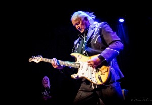 Dick Dale performs on New Year's Eve as wife Lana Dale looks on - Photo © 2016 Donna Balancia