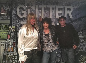 Jenna Talia of Glitter Trash with Mary and Loren - Photo courtesy of The DoGs