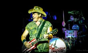 Ted Nugent with drummer Jason Hartless - Photo © 2016 Donna Balancia
