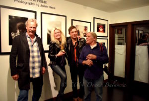 Peter Blachley, Alison Mosshart and Henry Diltz celebrate Jamie Hince' photo exhibit - Photo © 2014 Donna Balancia