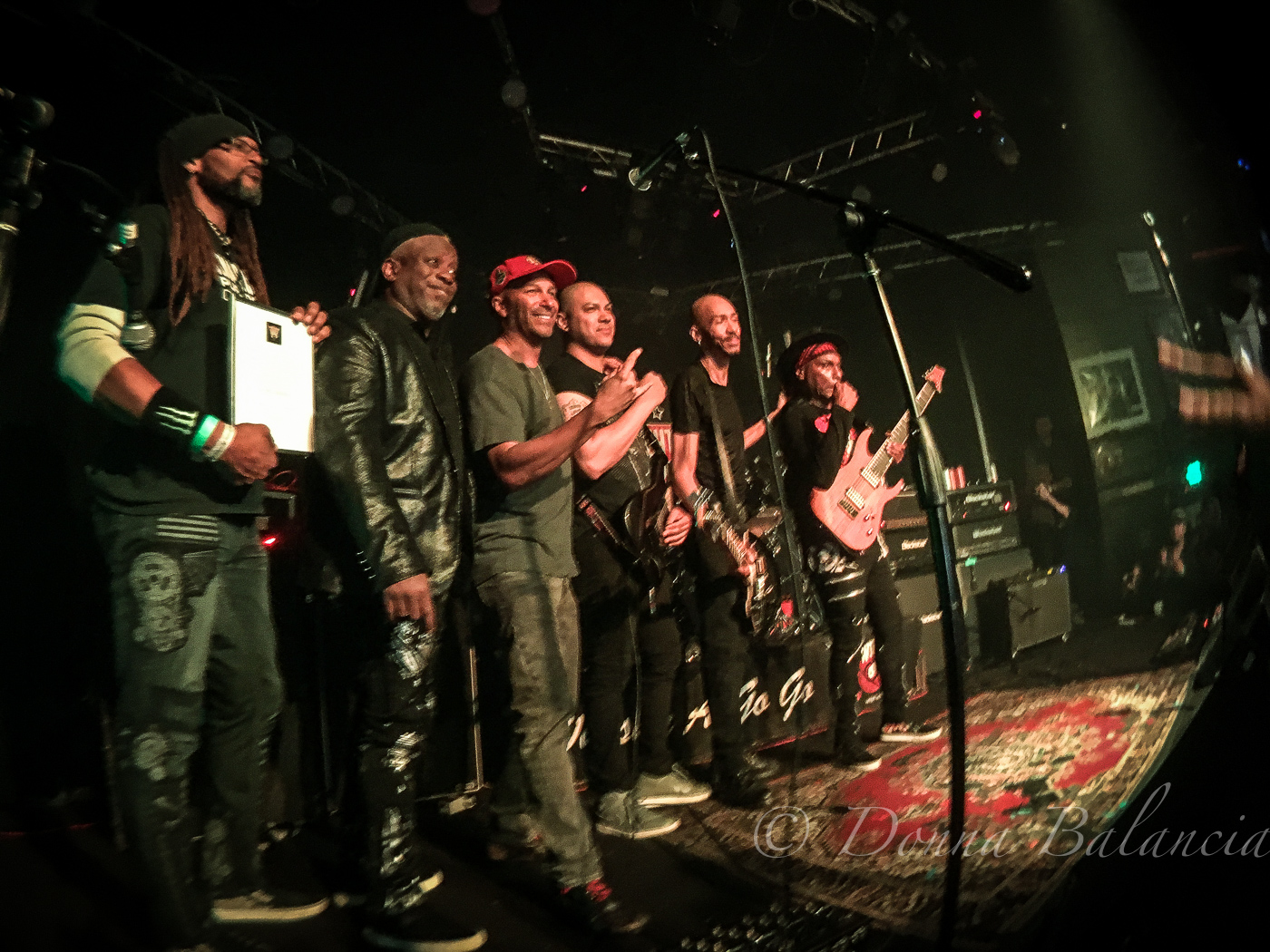 Tom Morello and pals like Corey Glover, DJ Will, and Dug Pinnick celebrate the return of Sound Barrier - Photo © 2017 Donna Balancia