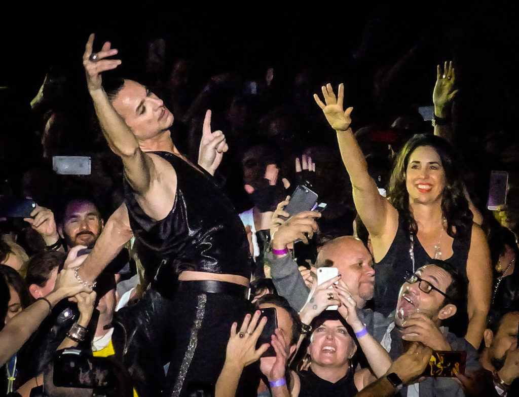 Depeche Mode going into the audience - Photo by Craig Hammons