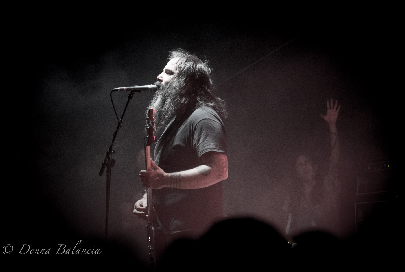 Al Cisneros of Sleep blows the crowd away - Photo © 2017 Donna Balancia