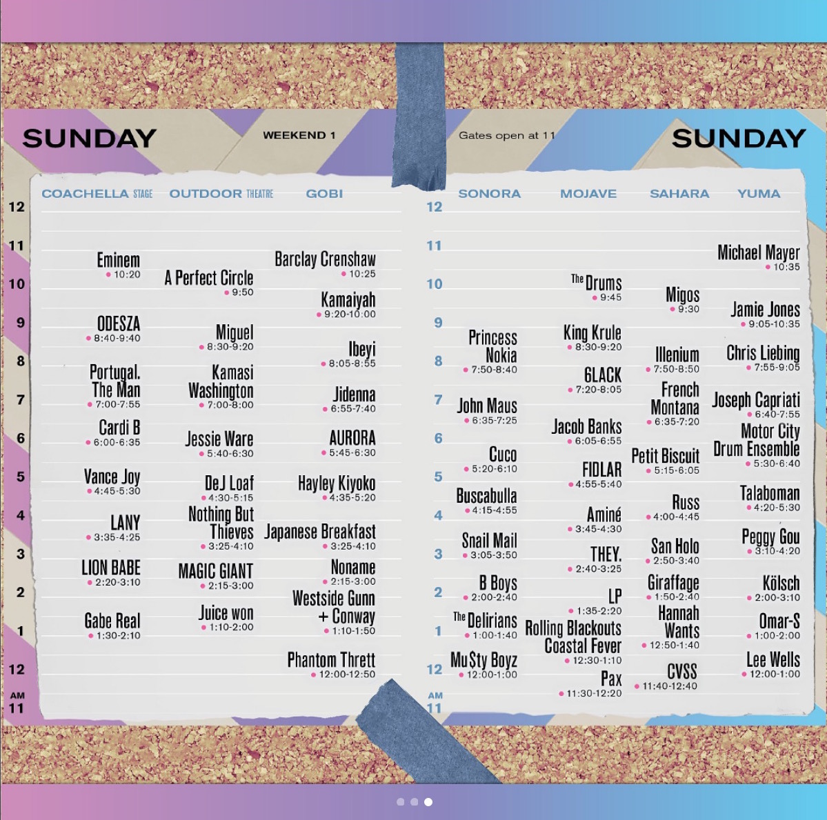 Coachella Set Times For Sunday – US Rocker®