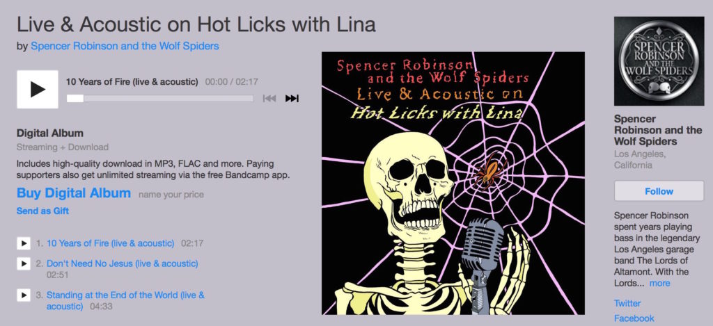 Spencer Robinson and The Wolf Spiders on Hot Licks with Lina