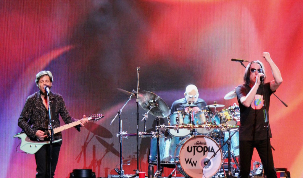 Kasim Sulton, Willie Wilcox and Todd Rundgren in Denver - Photo by Michael Bialas