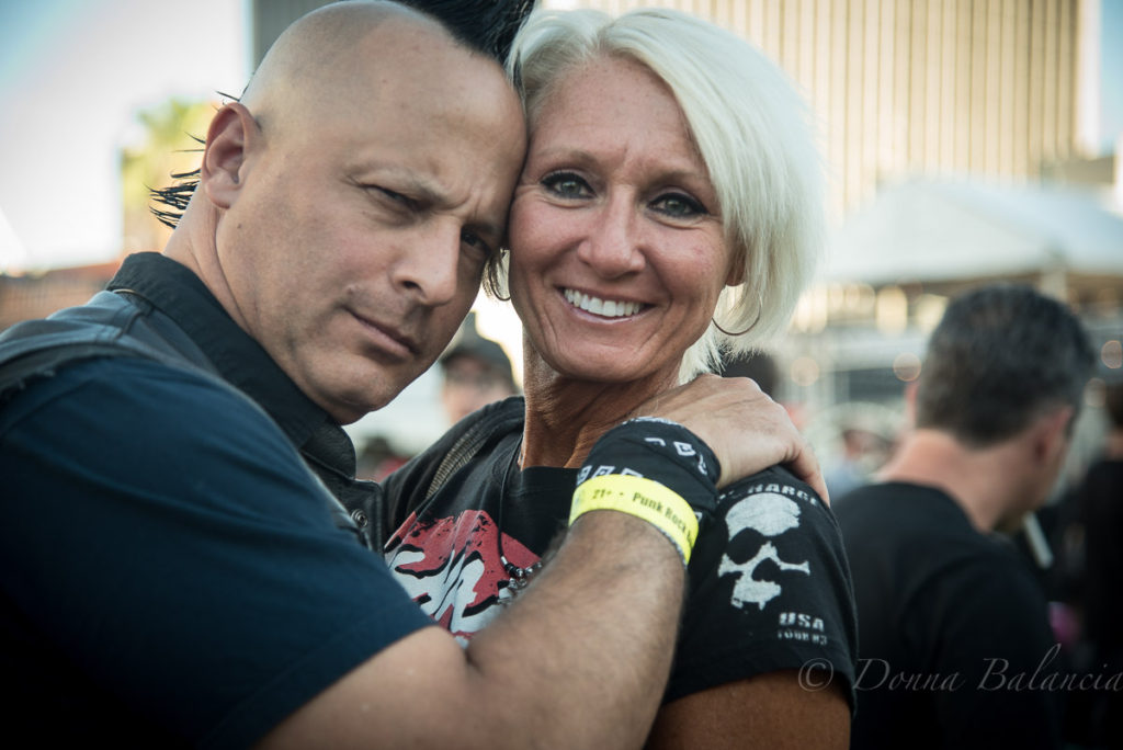 Dave and Tina come from Southern California to check out the bands at Punk Rock Bowling. Dave has a band called Unit F - Photo © 2018 Donna Balancia