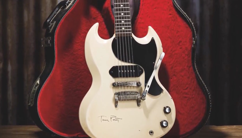 Tom Petty's 1963 Gibson Les Paul junior electric guitar is up for auction - Photo courtesy Heritage Auction