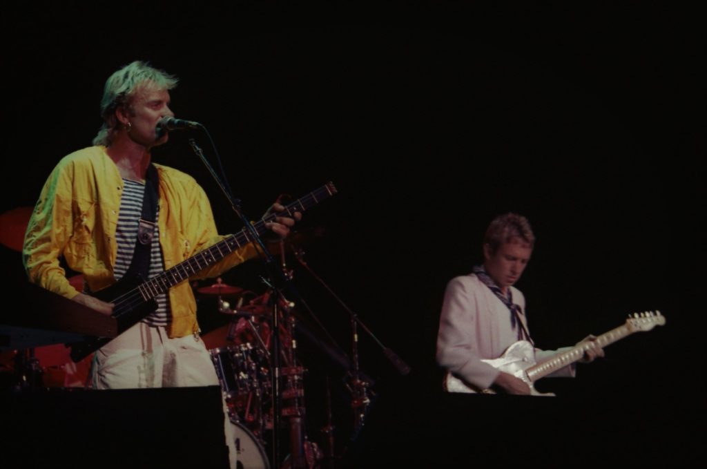 Sting and Andy Summers perform as The Police - All photos © 1982 Richard King