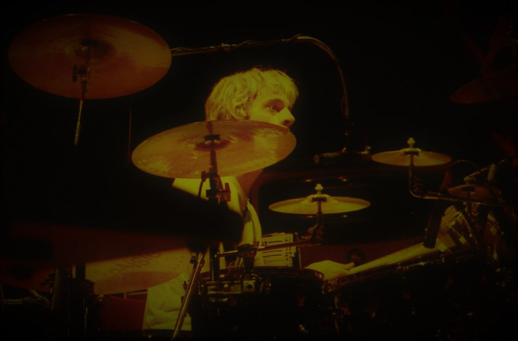 Stewart Copeland performs with The Police in 1982 - All photos © 1982 Richard King