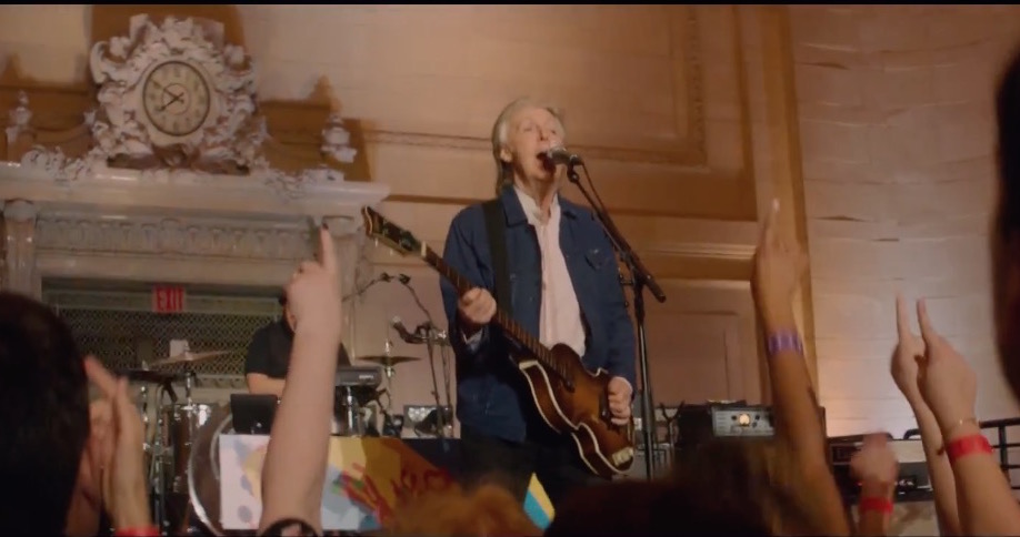 Paul McCartney at Grand Central Station in NYC - Youtube Photo