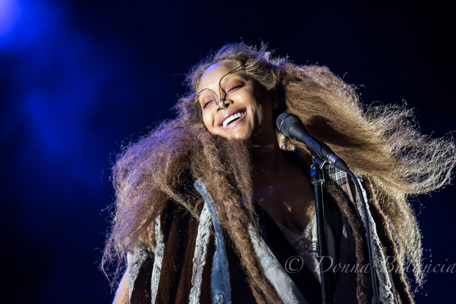 Erykah Badu is joyous onstage - Donna Balancia photo