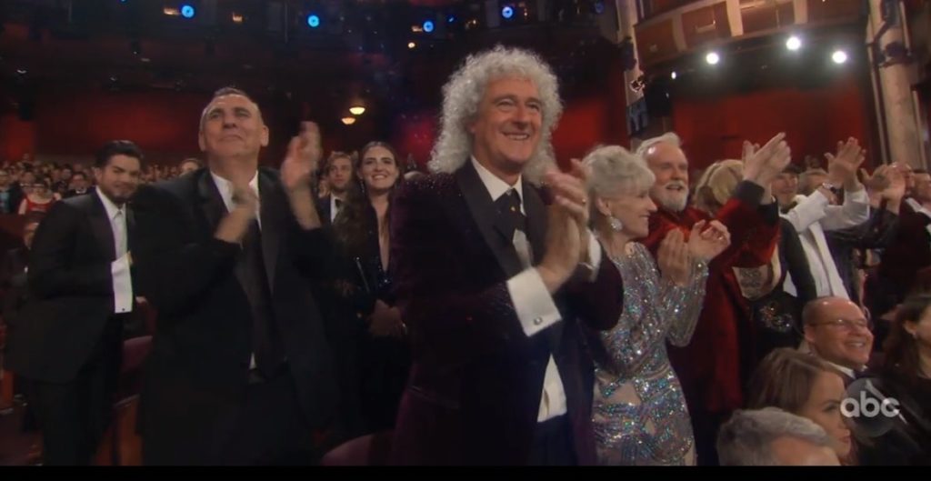 Queen in audience at Oscars