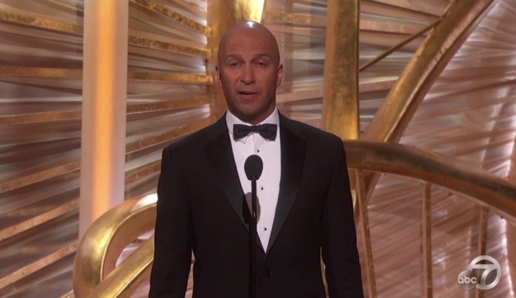 Tom Morello introduces Vice at the Oscars - Courtesy