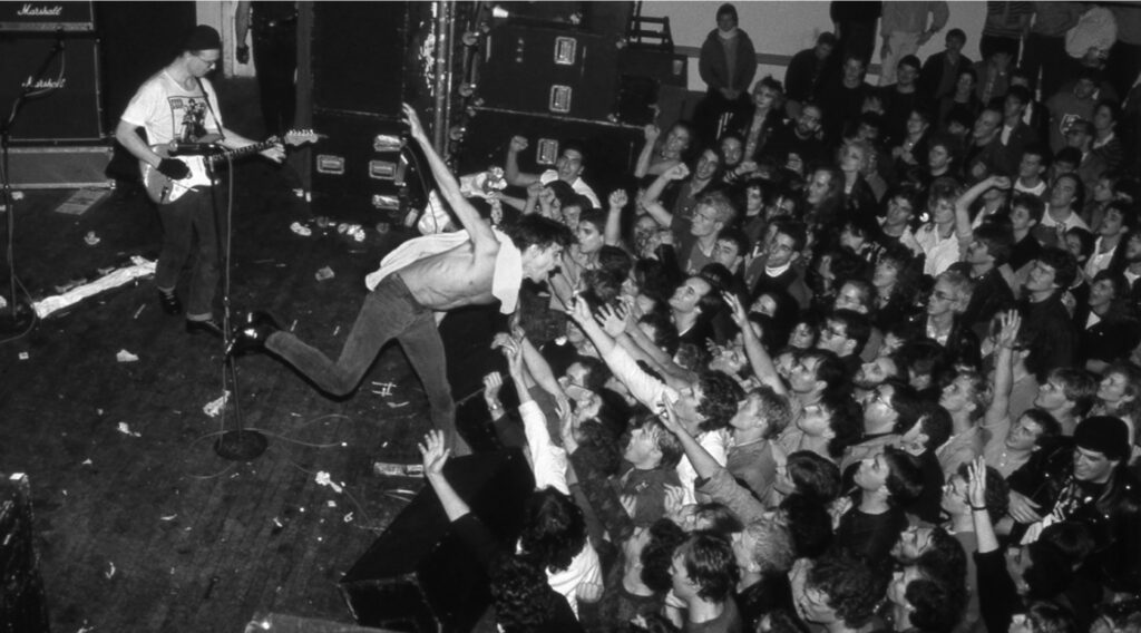 Iggy Pop and his audience - Photo © Paul McAlpine from 'Bare & Real'