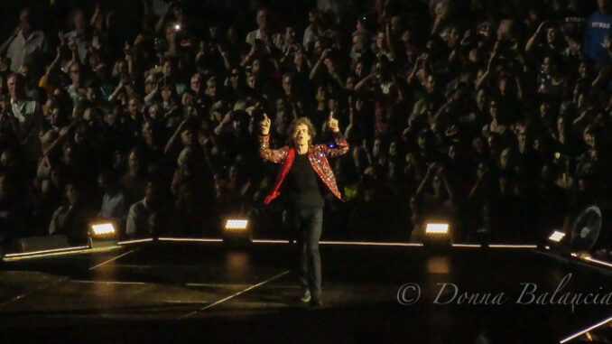 Mick Jagger of The Rolling Stones Rocks the Rose Bowl - Photo by Donna Balancia