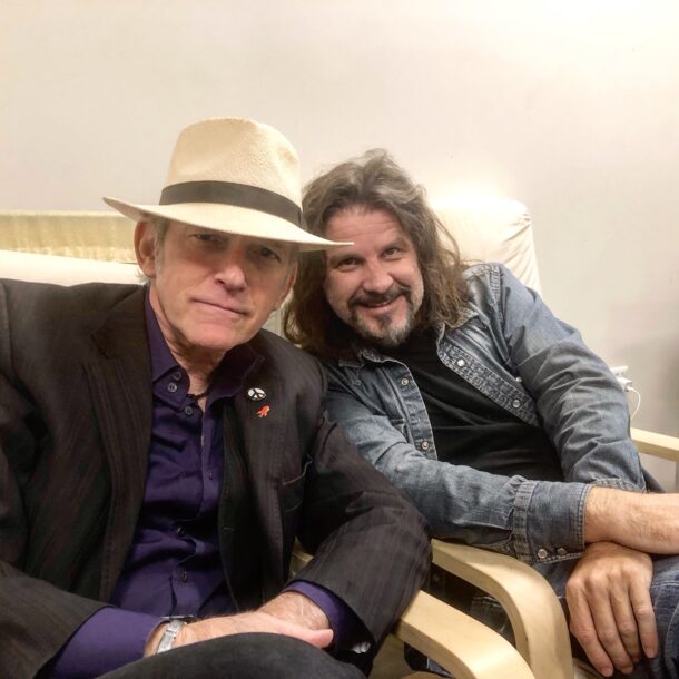 Benmont Tench and Jason Heath backstage at Ford Theatres - Donna Balancia