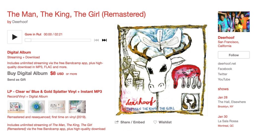 Deerhoof The Man The King The Girl gets remastered California Rocker - Courtesy KRS