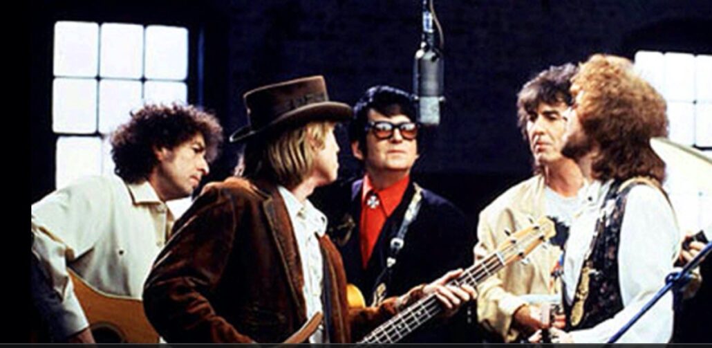 Traveling Wilburys Tom Petty George Harrison Bob Dylan 