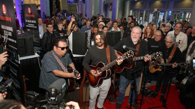 Los Lobos at The 2020 NAMM Show Media Preview Day