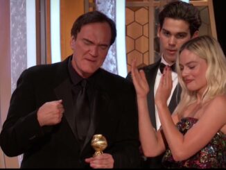 Quentin Tarantino and Margot Robbie - Courtesy of Golden Globes