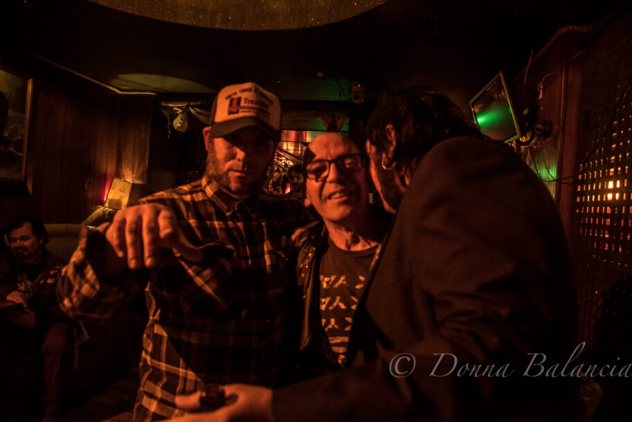 Punk at Rock pals Bill Emil and Johnny on valentines bw- Photo by Donna Balancia (1 of 1)