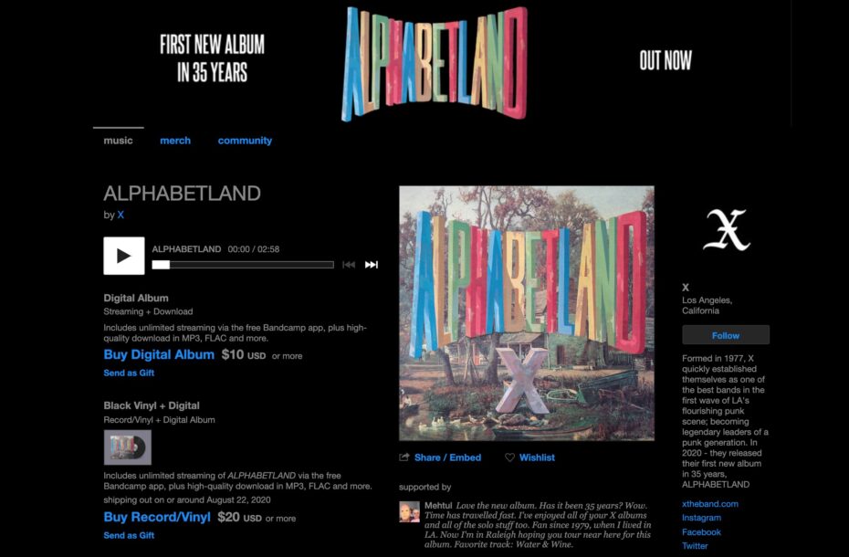 Alphabetland is first new album for X in 35 years