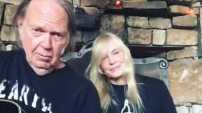 Neil Young and Daryl Hannah California Rocker