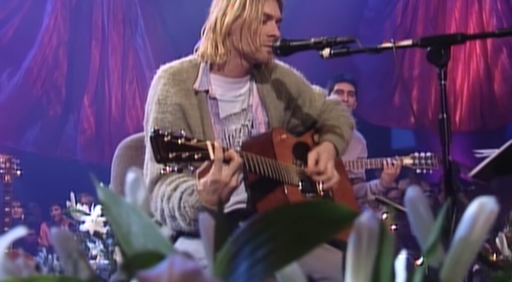 Kurt Cobain on MTV Unplugged; His Martin is expected to fetch $1 million at auction - Courtesy Nirvana