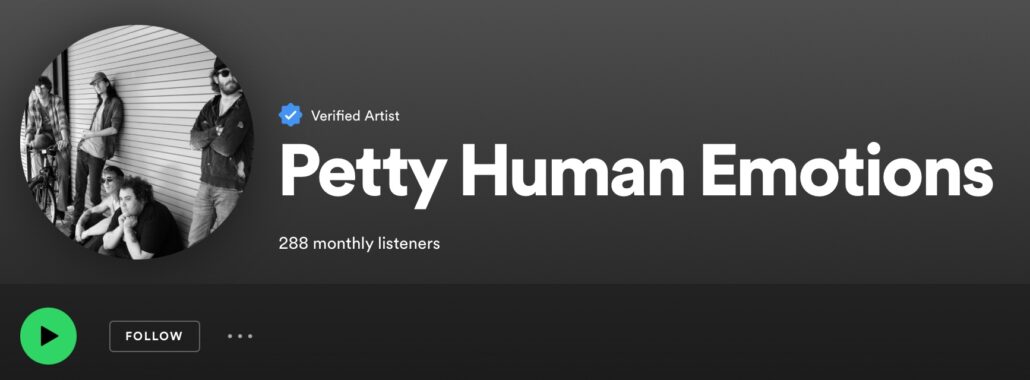 Petty Human Emotions on Spotify
