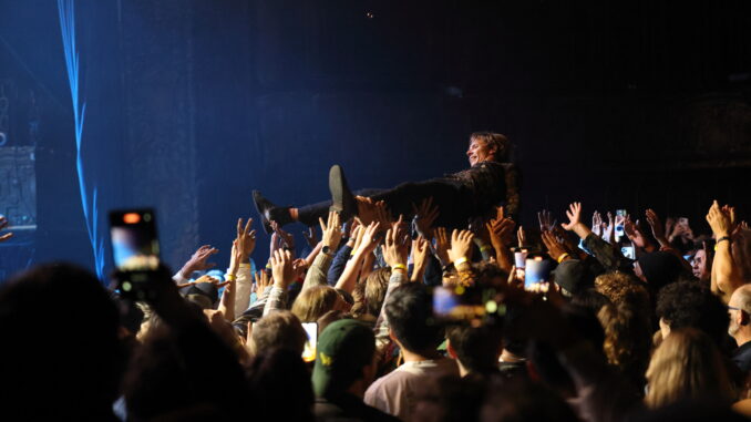 Nick Allbrook of Pond goes crowd surfing - Photos by Notes From Vivace