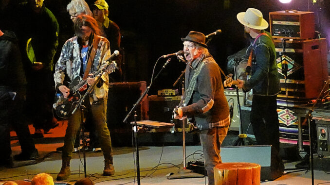 US Rocker Neil Young at 'Light Up the Blues' - All photos by Alyson Camus Neil Young at 'Light Up the Blues' - All photos by Alyson Camus for US Rocker