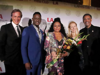 Robert Kovacik, Blair Underwood, Kim Fields, Dianna Ljungaeus and Danny Bakewell, Jr. at SoCal Journalism Awards - Photos by Alyson Camus US Rocker