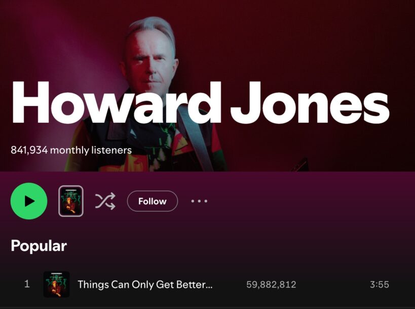 Howard Jones Music displayed on US Rocker