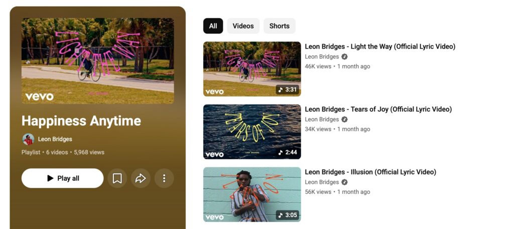 Leon Bridges playlist for US Rocker